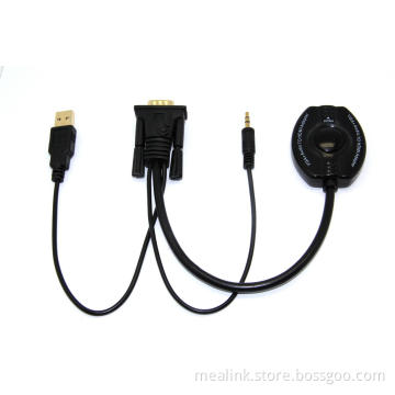VGA+Audio+USB to HDMI Cable (YLC0301)